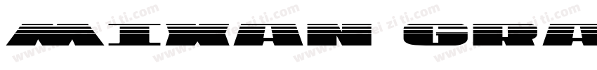 MIXAN GRADIENT FONT字体转换